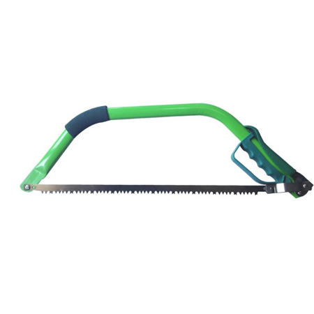 BOW SAW GREEN YELLOW(OVAL STEEL PIPE FRAME)
